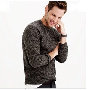 J. Crew Factory Supersoft lambswool Blend Crewneck Sweater Marled Large AA027